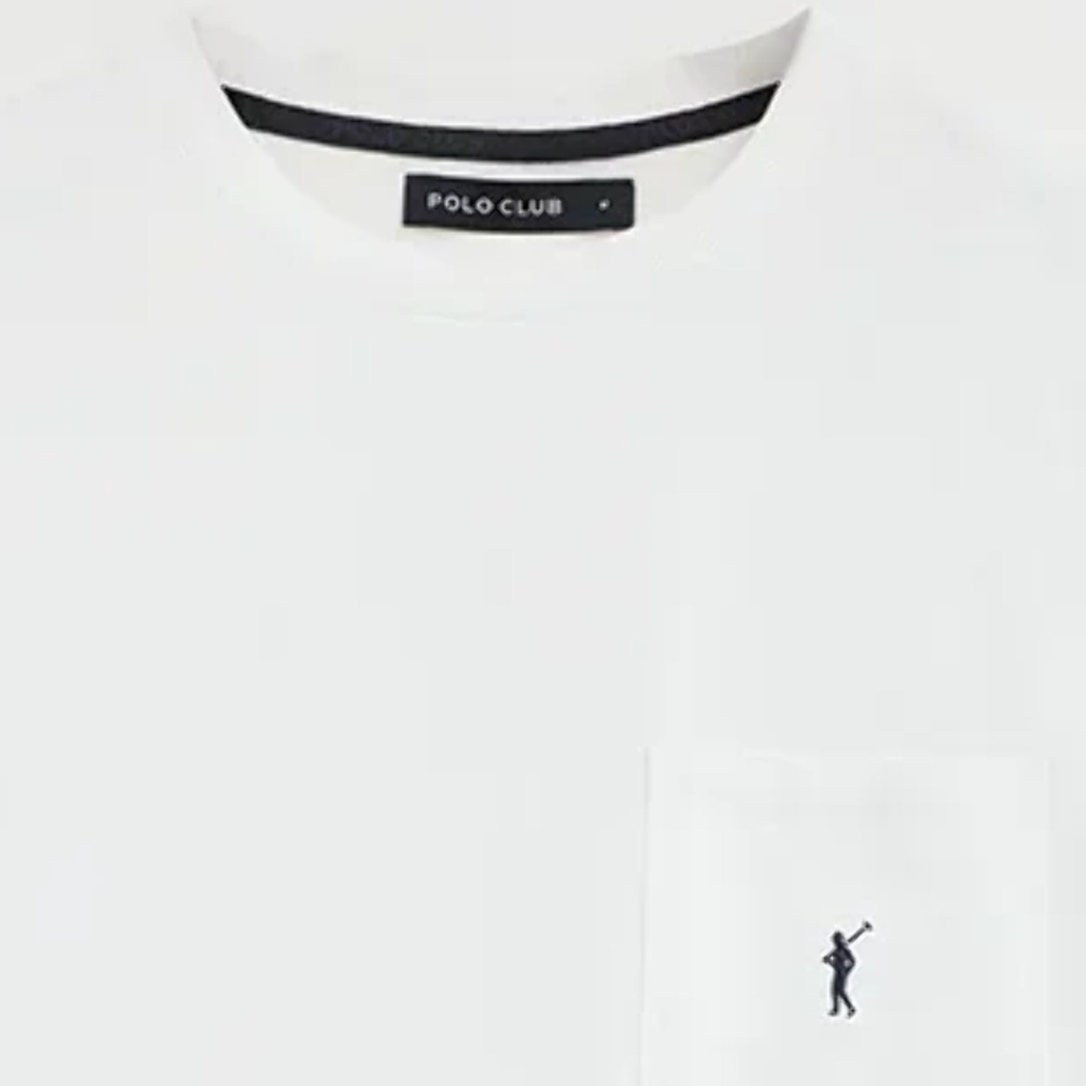 Camiseta blanca con bolsillo y logo Rigby Go