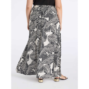 Fiorella Rubino - Gonna lunga stampata - Nero