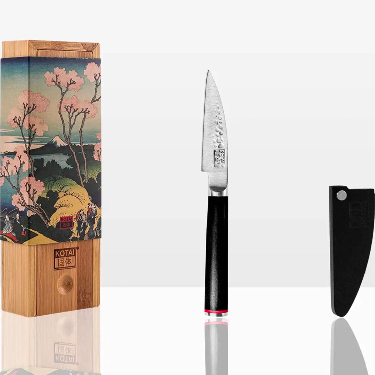 Cuchillo mondador martillado | acero 440C | L: 9 cm