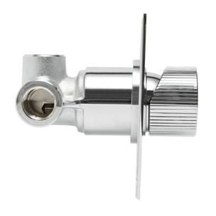 Mitigeur de douche chromé SAT Evolution avec corps encastré  (SATBSEVO210)