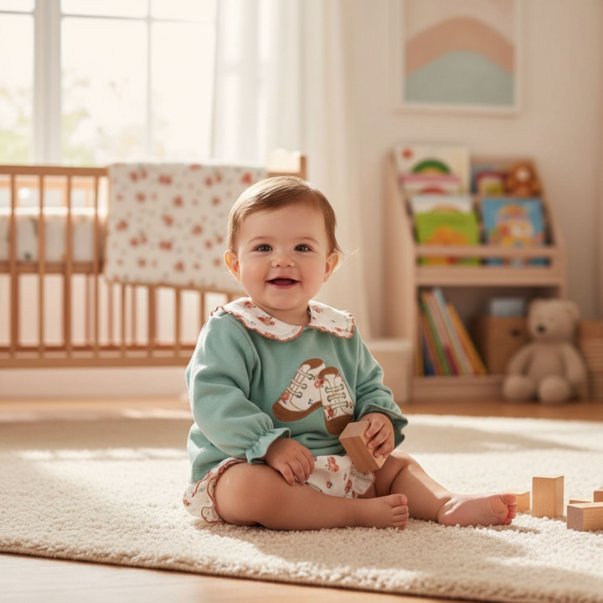 Conjunto Felpa Bebe Niña Ambar
