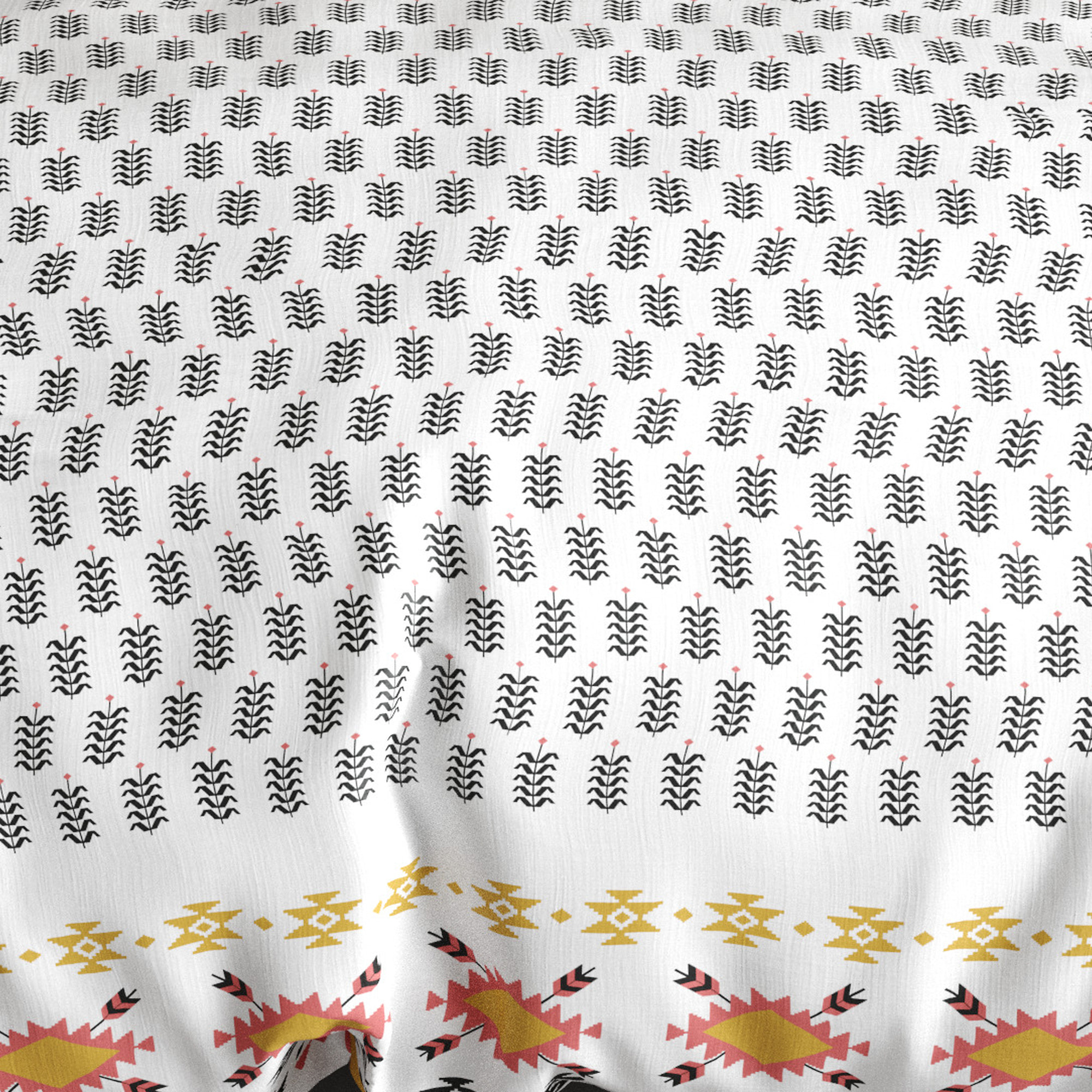 Parure de couette 3pcs en coton Loya