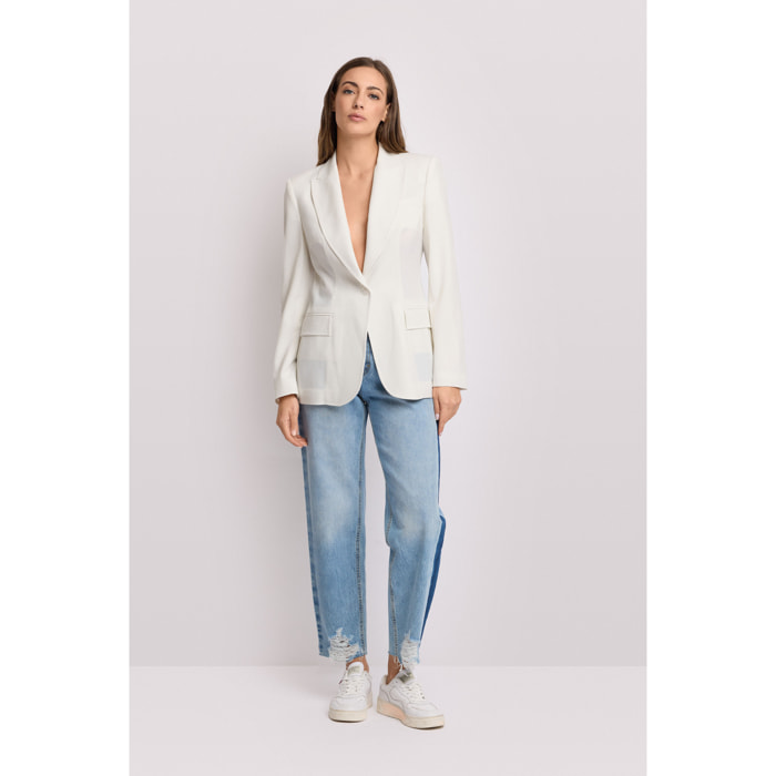 Kocca - Giacca monopetto sartoriale Donna, Tinta unita, Scollo a V