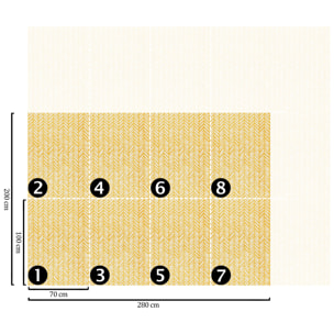 Carta da Parati Geometrica Gialla