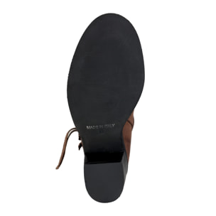 Stivaletti in pelle di vitello con tacco comodo