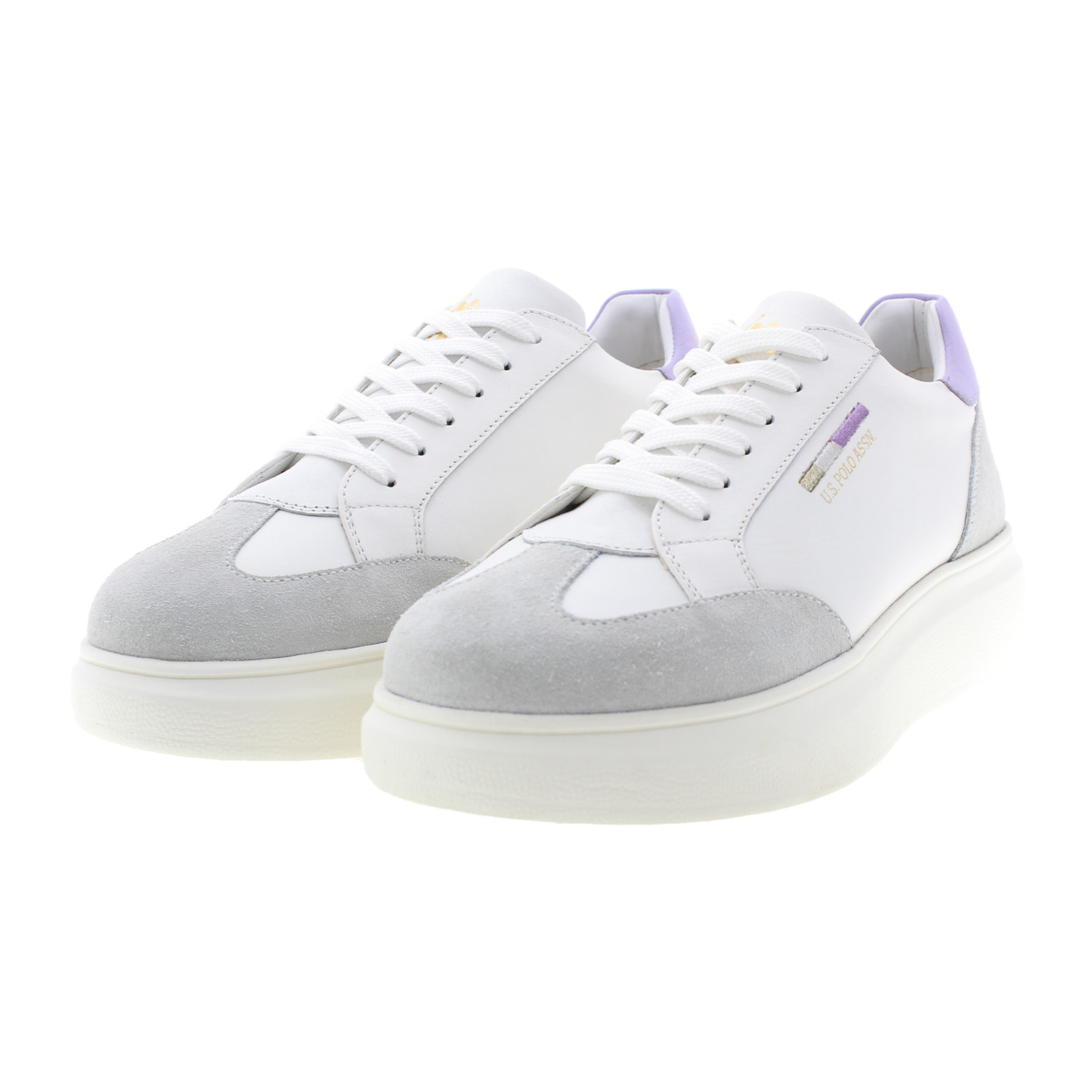 Sneakers U.S. Polo Assn White-Lavender