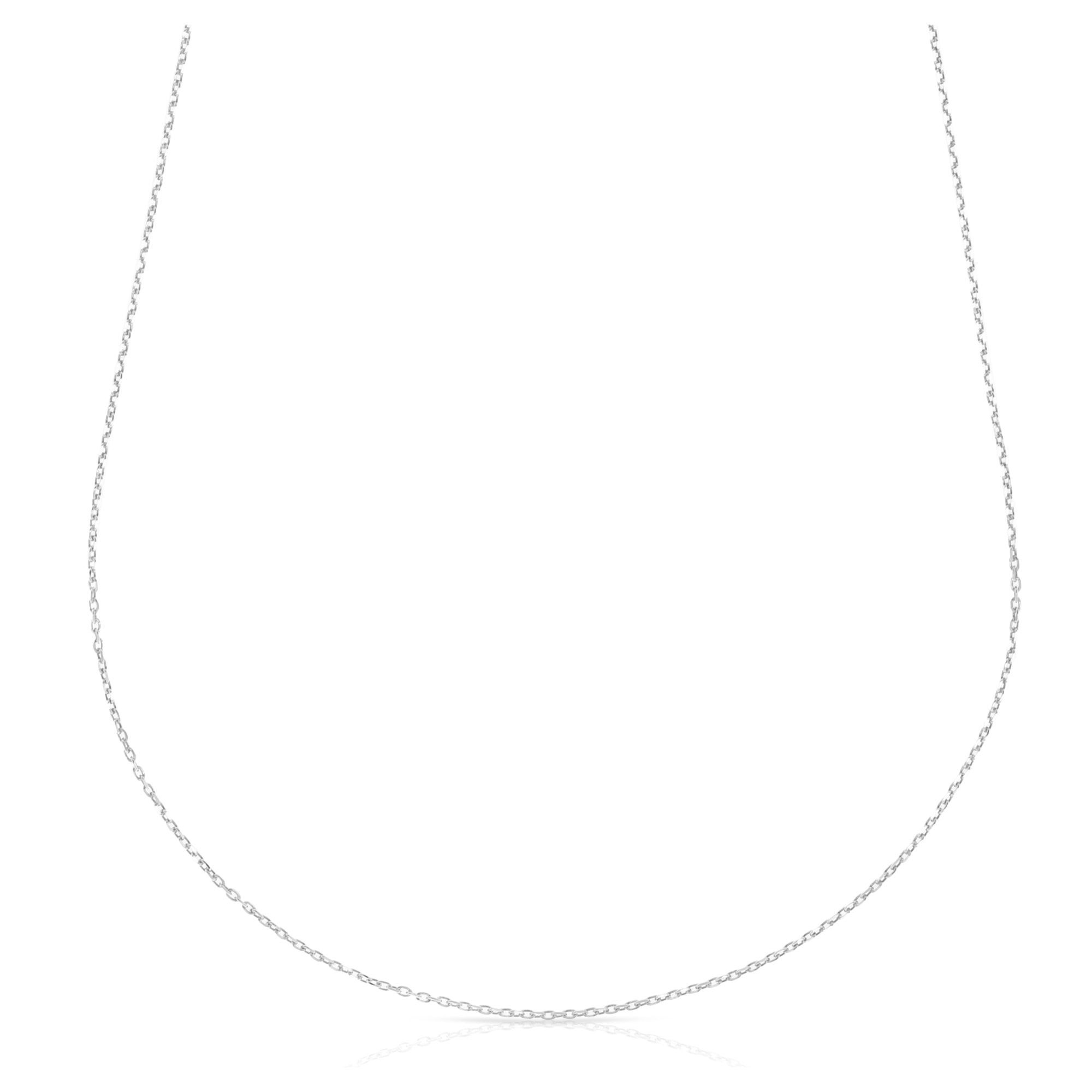 Collar Plata de Ley 925 con trama Forzatina de alargue y eslabones planos
