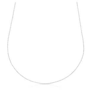 Collar Plata de Ley 925 con trama Forzatina de alargue y eslabones planos