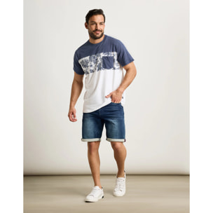 Camiseta Manga Corta Azul - Nausita