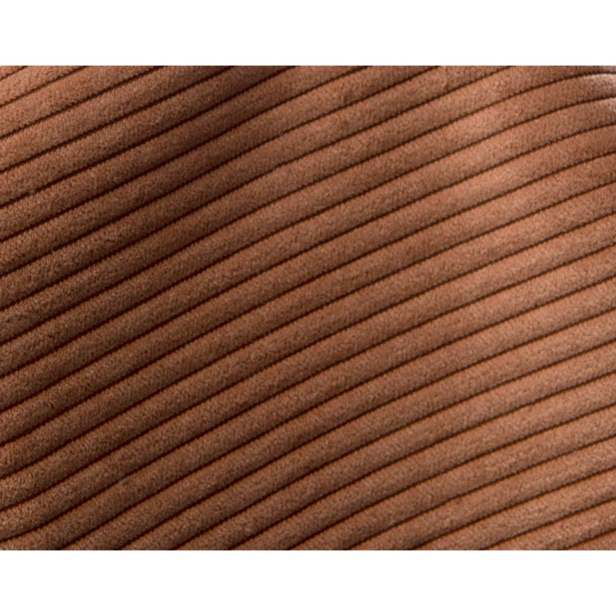 Candice - Banquette 2 places convertible clic-clac en velours côtelé - Terracotta