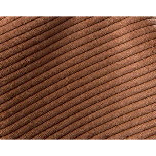 Candice - Banquette 2 places convertible clic-clac en velours côtelé - Terracotta