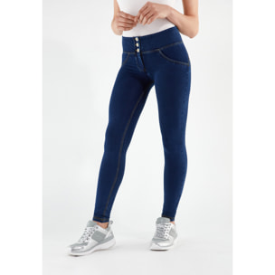 Pantalone WR.UP® skinny a vita media lunghezza regular in denim elasticizzato