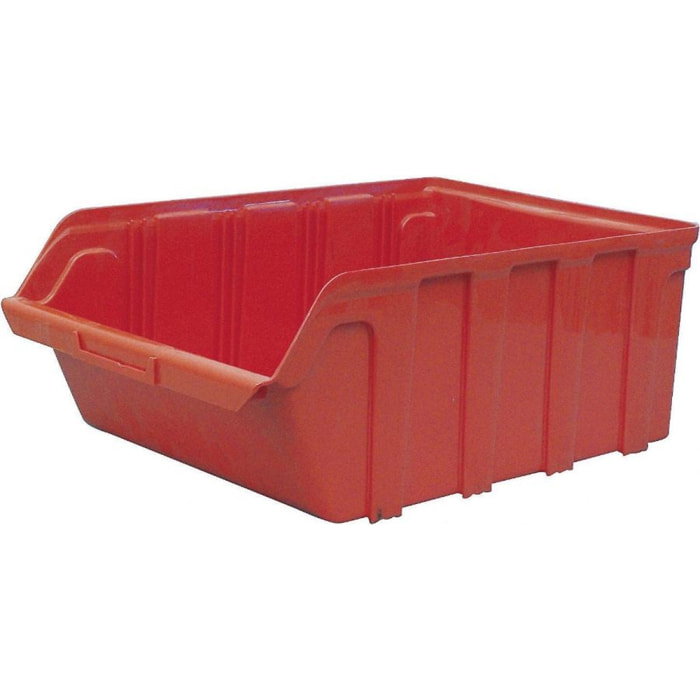 Bac à bec PP emboit. à vide 28L VISO 101X157X70 mm - Rouge - SPACY5R