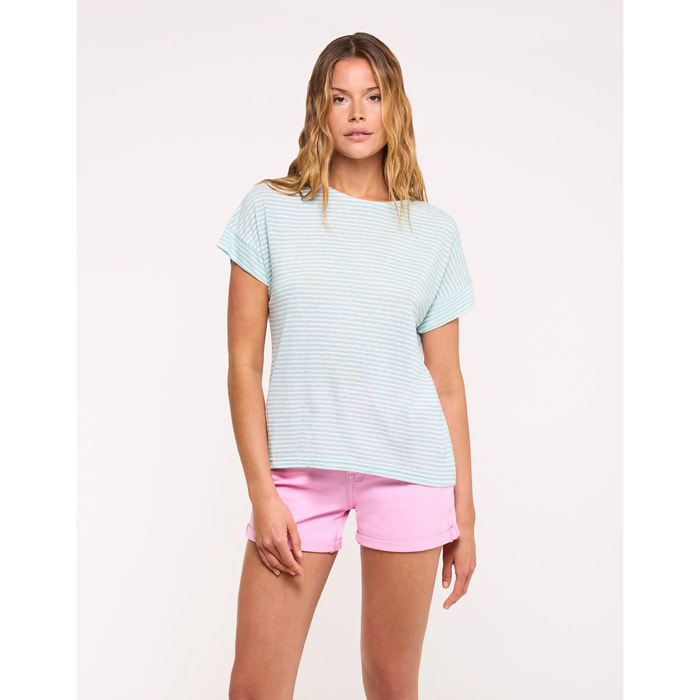 Camiseta Manga Corta Turquesa - Solfidea