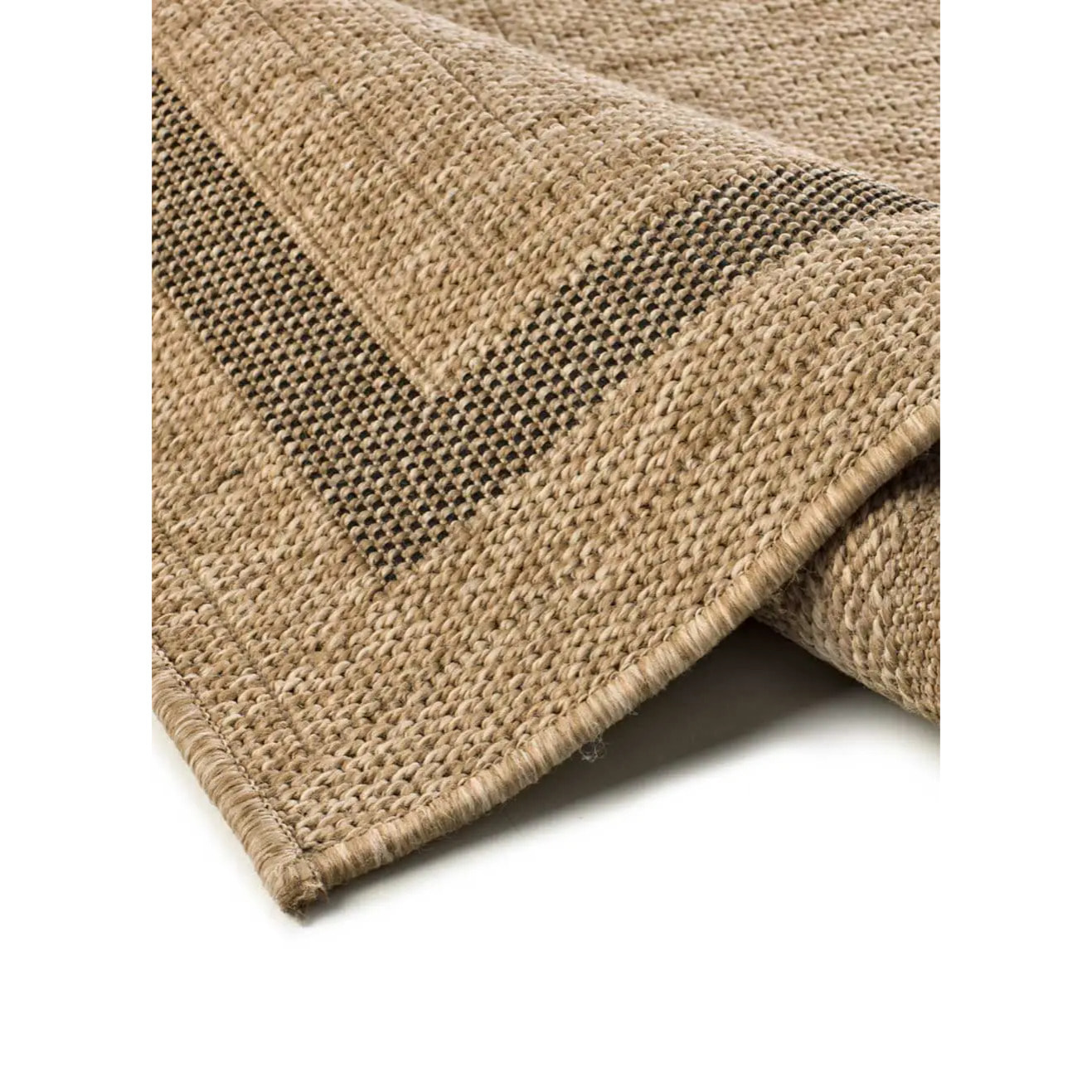 ACRA Alfombra de exterior efecto yute color natural, varias medidas disponibles.