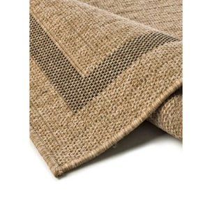 ACRA Alfombra de exterior efecto yute color natural, varias medidas disponibles.