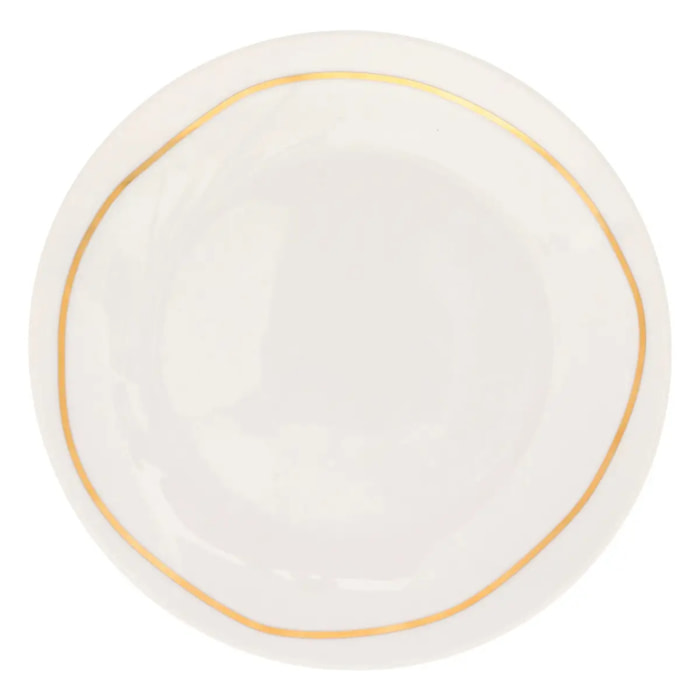 Assiette dessert Selena blanc D19xH2,1cm