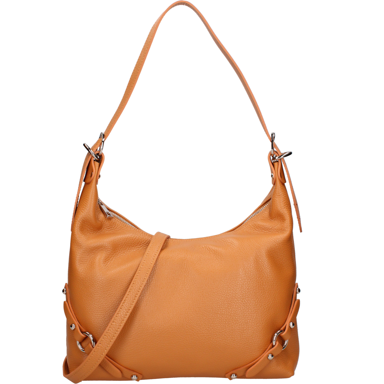 Borsa a spalla da donna In Vera pelle Made in Italy 30x30x9 cm