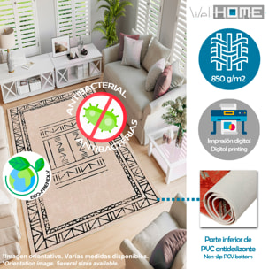 Alfombra de Poliester estampada 80 x 120cm