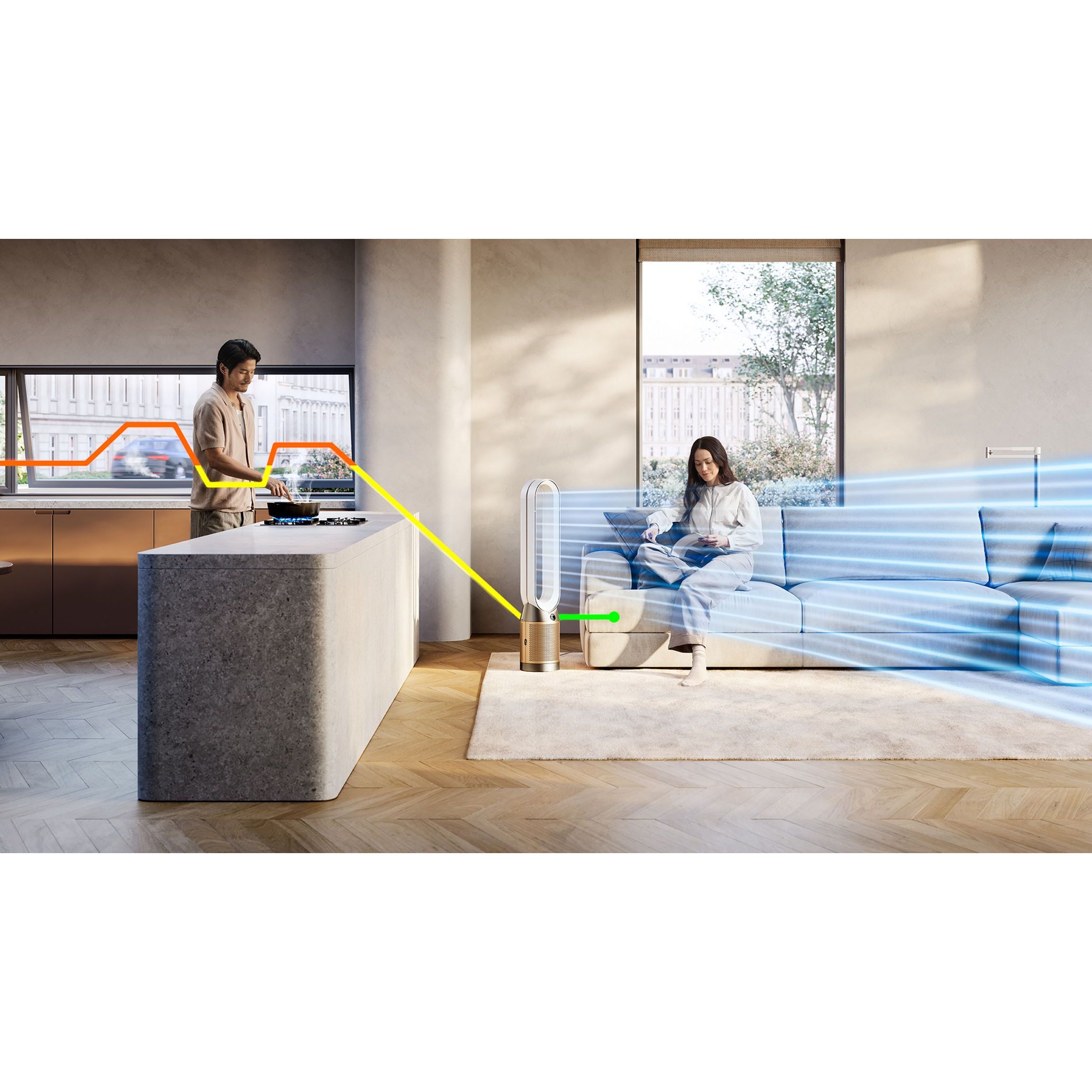 Purificateur ventilateur Dyson Cool PC2 De-NOx TP12 - Reconditionné