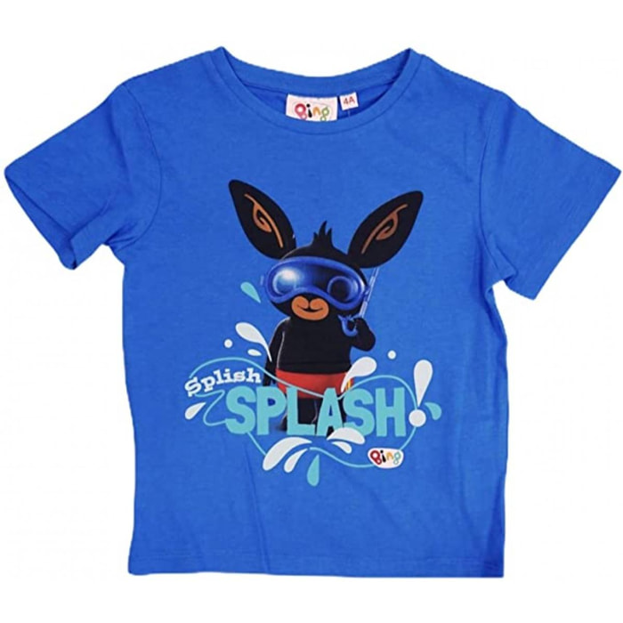 Maglietta T Shirt Bing Blu Splash Lui Bing Blu