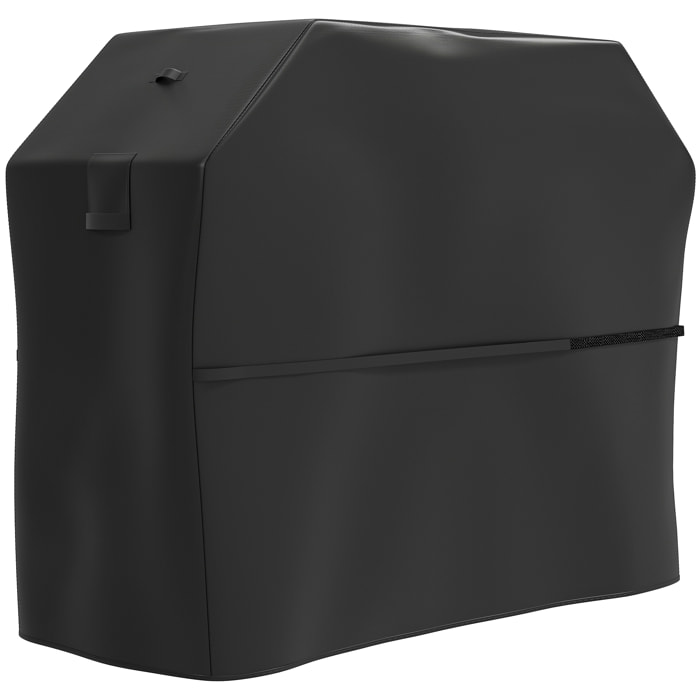 Funda para Barbacoa Exterior Impermeable Funda Protectora para BBQ de Tela Oxford 600D Anti-Viento Anti-Polvo Anti-Humedad Anti-UV Cubierta de Barbacoa con Cierres de Velcro 147x61x122 cm