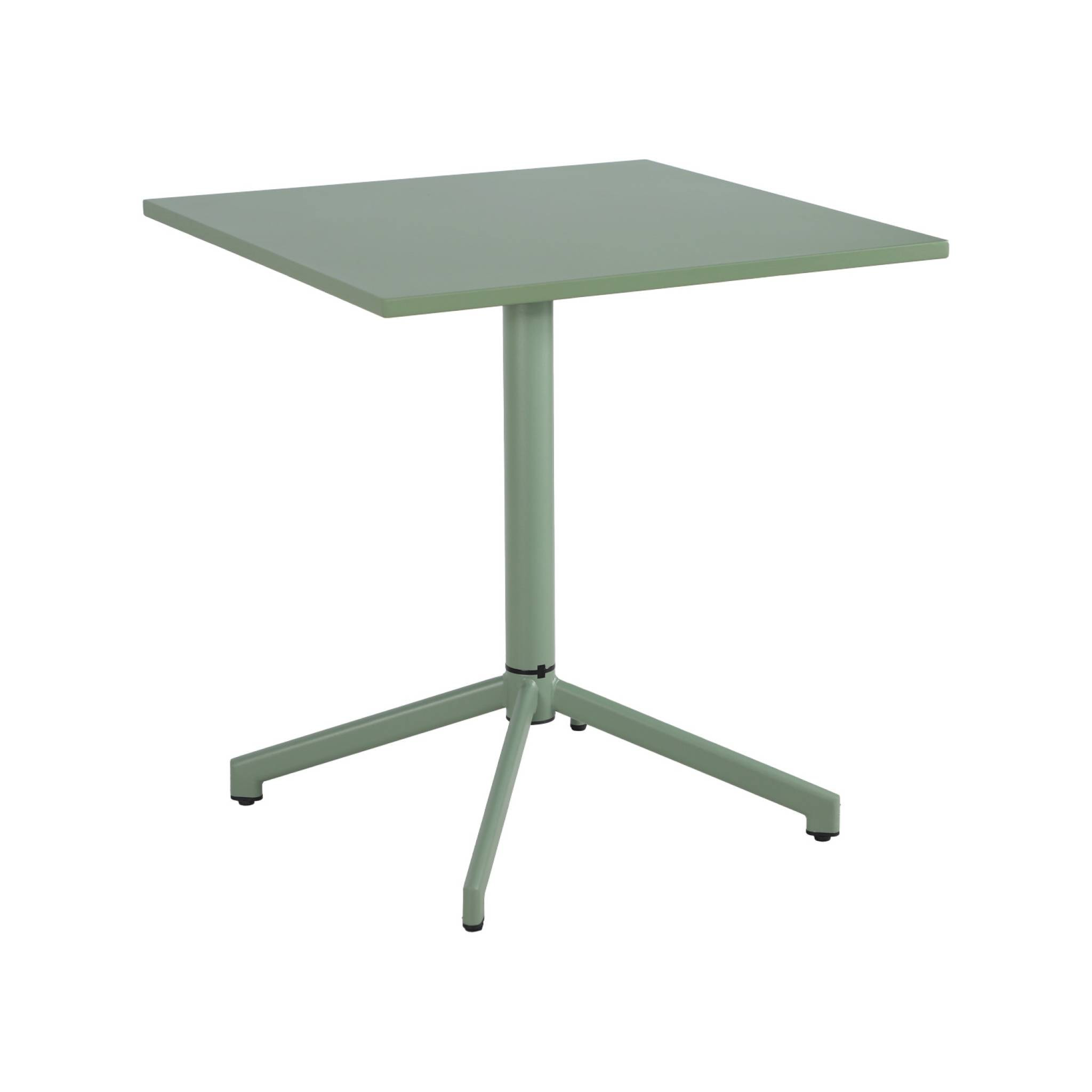 Table de jardin bistrot carrée pliante acier 2 places intérieur/extérieur  CHIARA