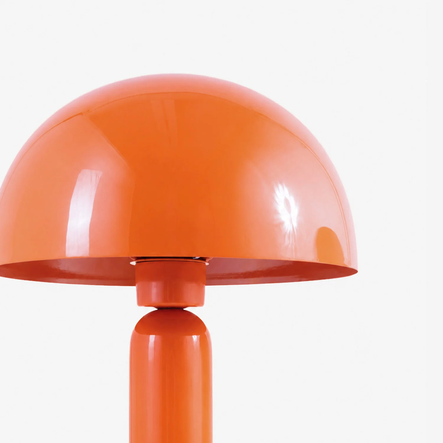 Lampe en bois et métal orange - Romy