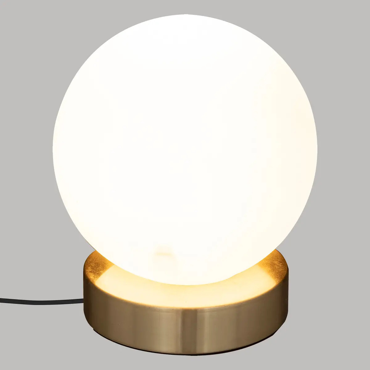 Lampe boule "Dris" blanc H16cm