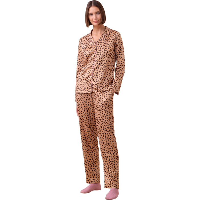 Pigiama donna raso articolo animalier. Noidinotte