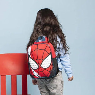 Mochila infantil personaje spiderman, unisex niños, rojo, pequeña