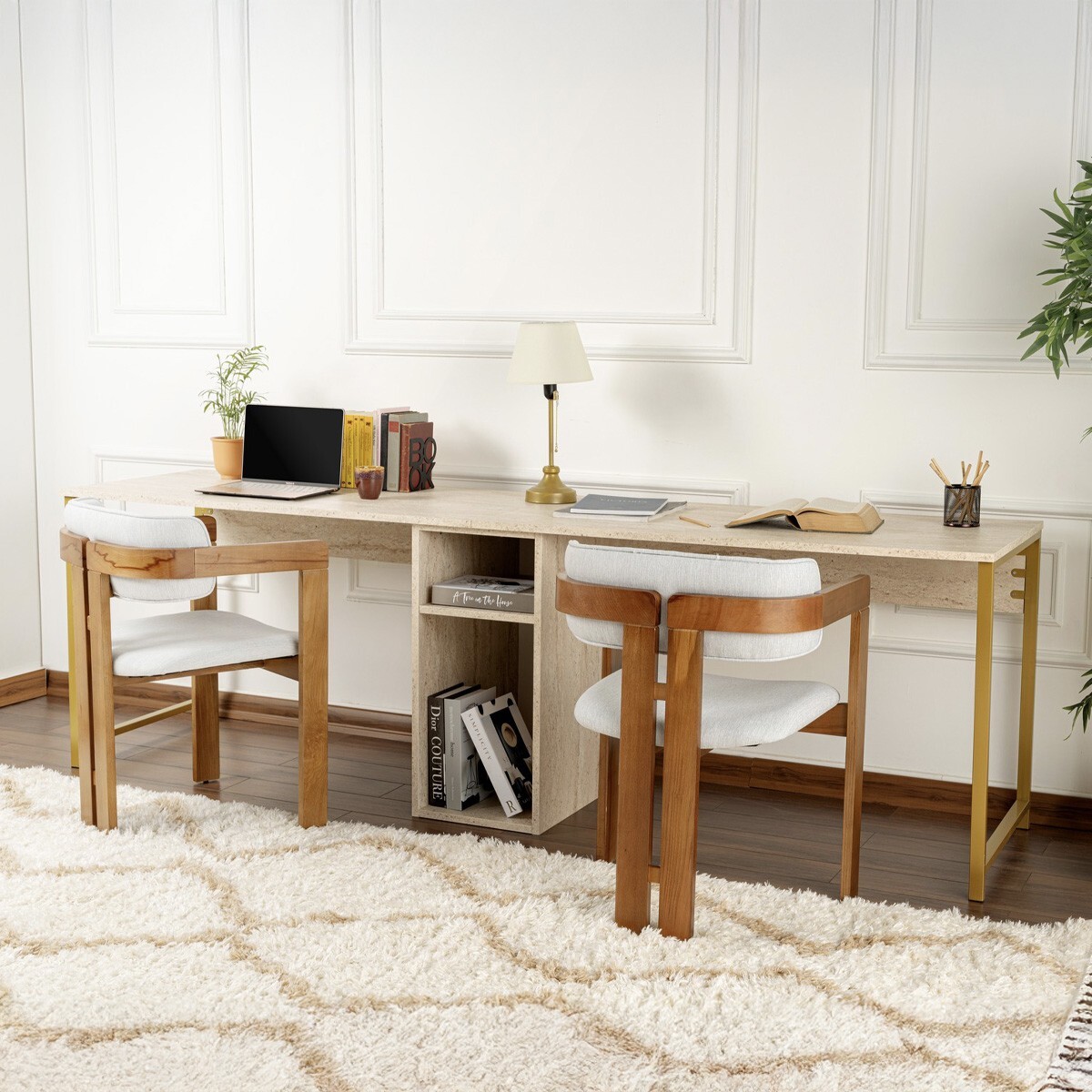 Bureau double avec rangement central - ORSA