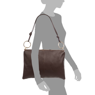 Bellusco Bolso de hombro Mujer. Piel auténtica Dollaro.