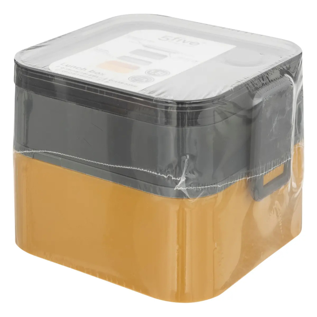 Lunch box 2 compartiments gris 1.5l 360 en polypropylène