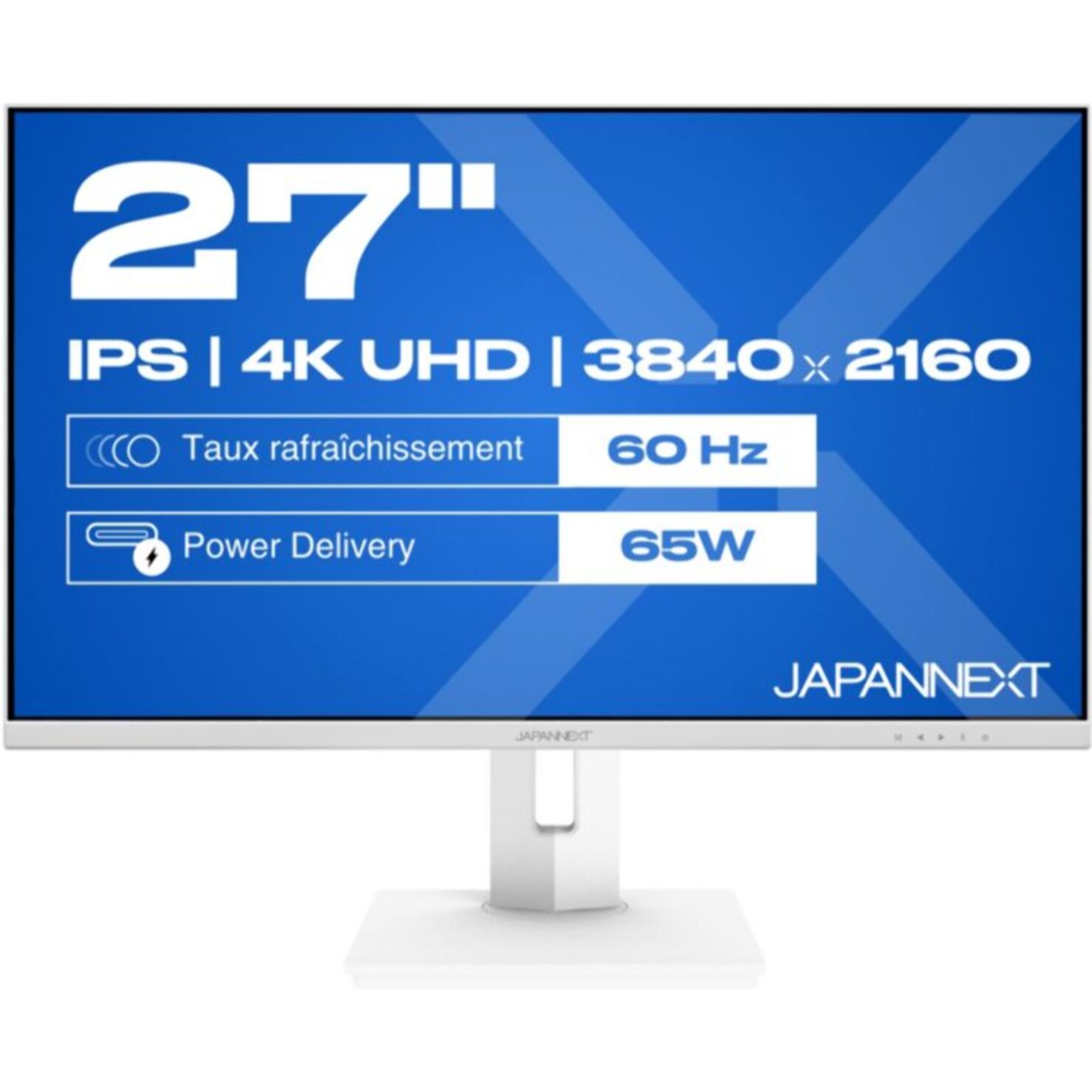 Ecran PC 4K JAPANNEXT JN-IPS270UHD60F-C65W-HSP-W Plat 28"