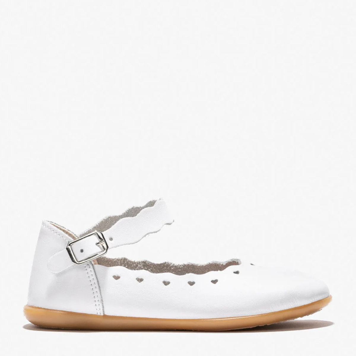 Bailarinas de niña con hebilla blanca