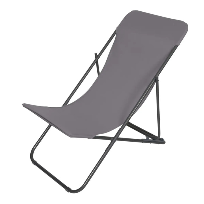 Chilienne pliable "Sétubal" en acier gris