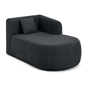 Ikare - module d'assise méridienne droit - en tissu - Gris