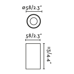 PUK 58 Downlight blanco 30° 3000K