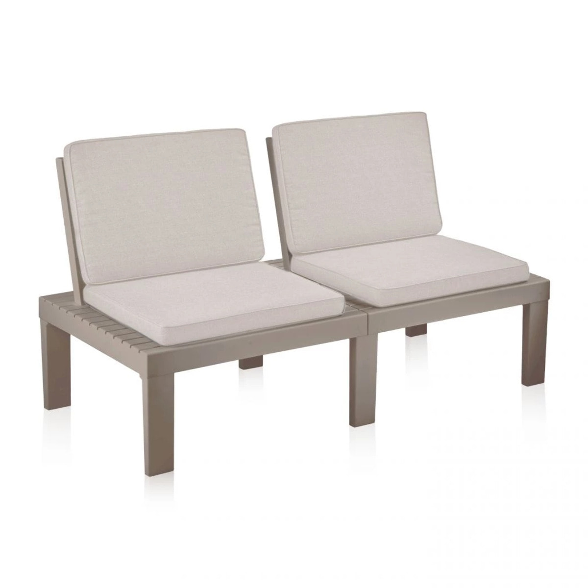 Pack 2 butacas-sofá Wave Taupé