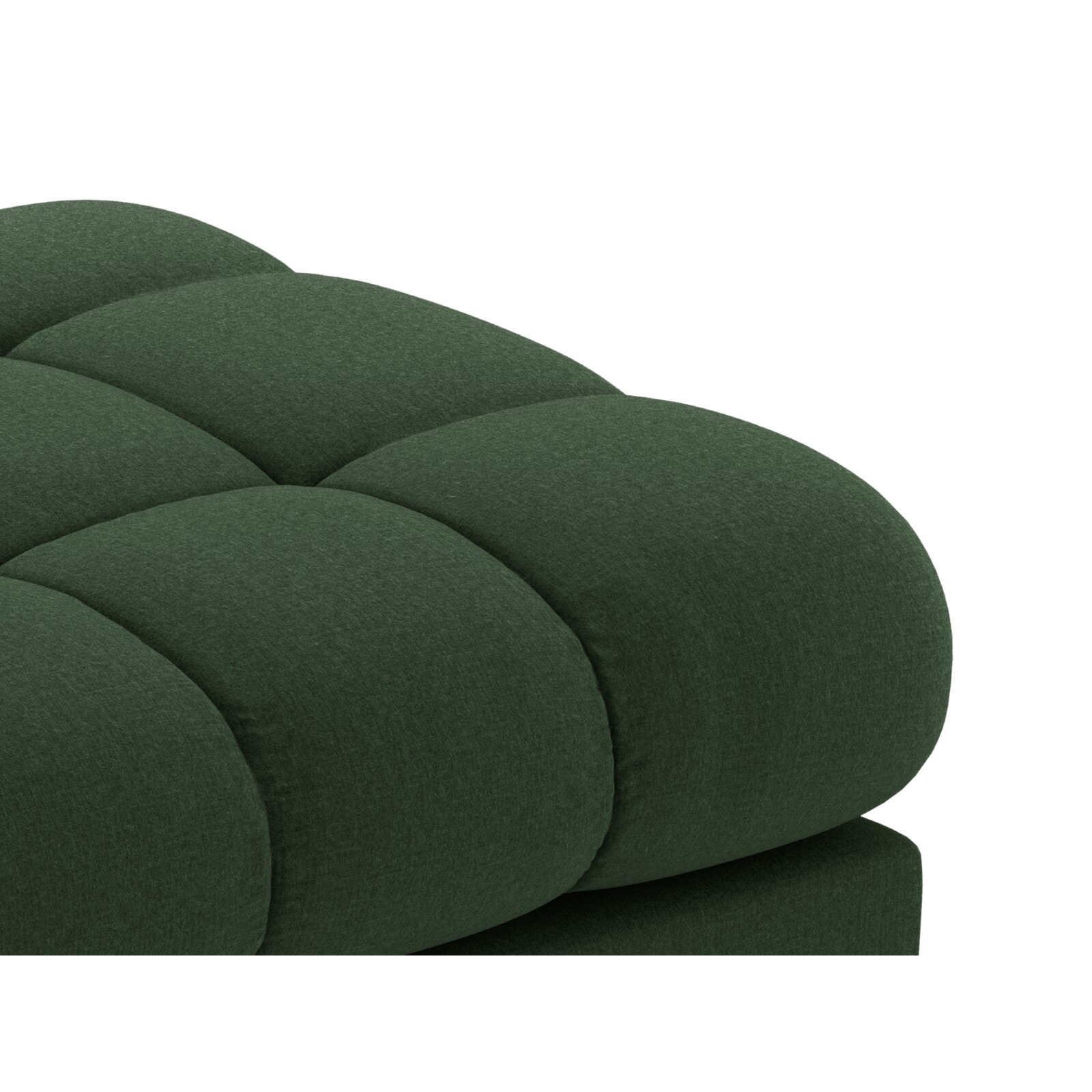 Banc "Bali" 2 places en tissu structurel vert foncé