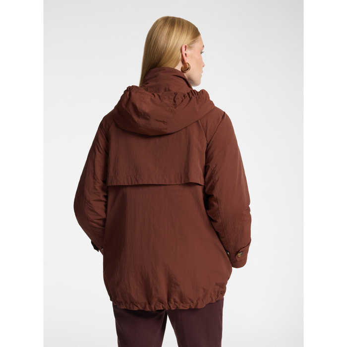 Elena Mirò - Parka 3 in 1 con tasche cargo - Marrone