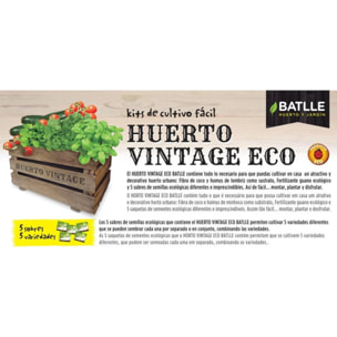 Kit Huerto Urbano Vintage Eco Cultiva en Casa Fácil Batlle