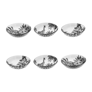 Lot de 6 assiettes creuses, SAVANA