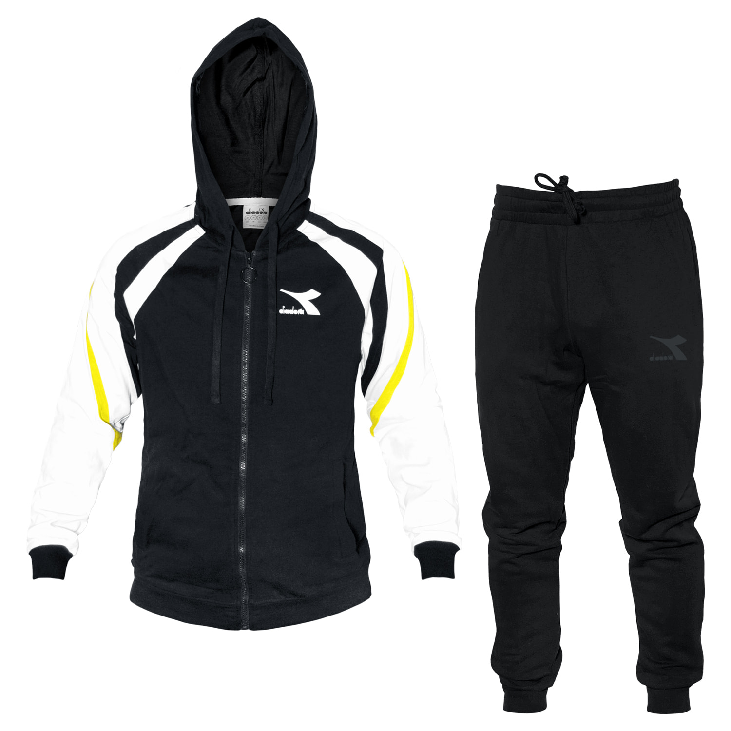 Tuta Uomo DIADORA Cotone Mezza Stagione Cappuccio Full Zip Art.181