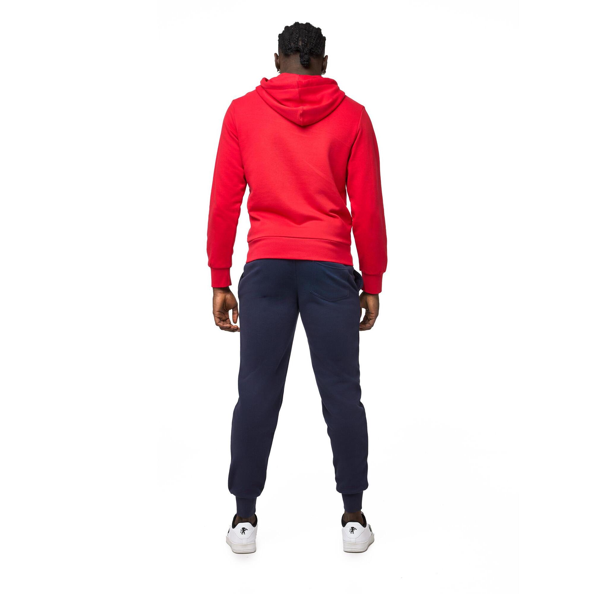Tuta da uomo con Felpe con cappuccio e zip e pantalone non felpata Leone Basic