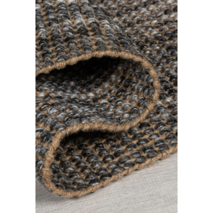 Tapis en jute de couloir OMBRE Gris