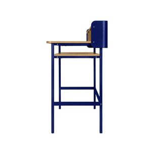 Bureau métal et décor bois 3 niches MOLTO