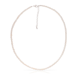 Pax Set de pulsera y collar a juego, de perlas naturales con diseño gota de agua.