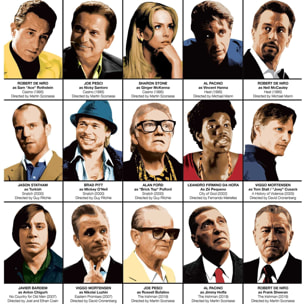 Affiche - Gangster Movie characters - Olivier Bourdereau